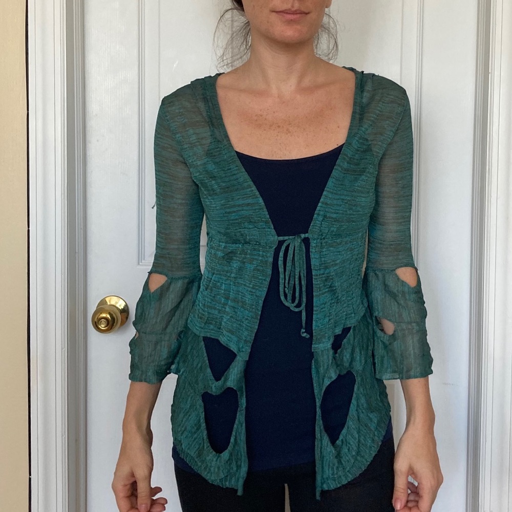 Save The Queen green cardigan- worn once